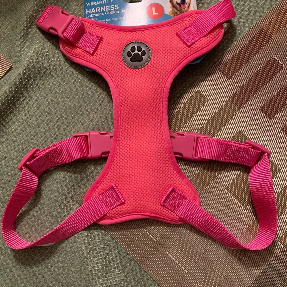 NWT Vibrant Life dog harness Size Large pink - Picture 1 of 3
